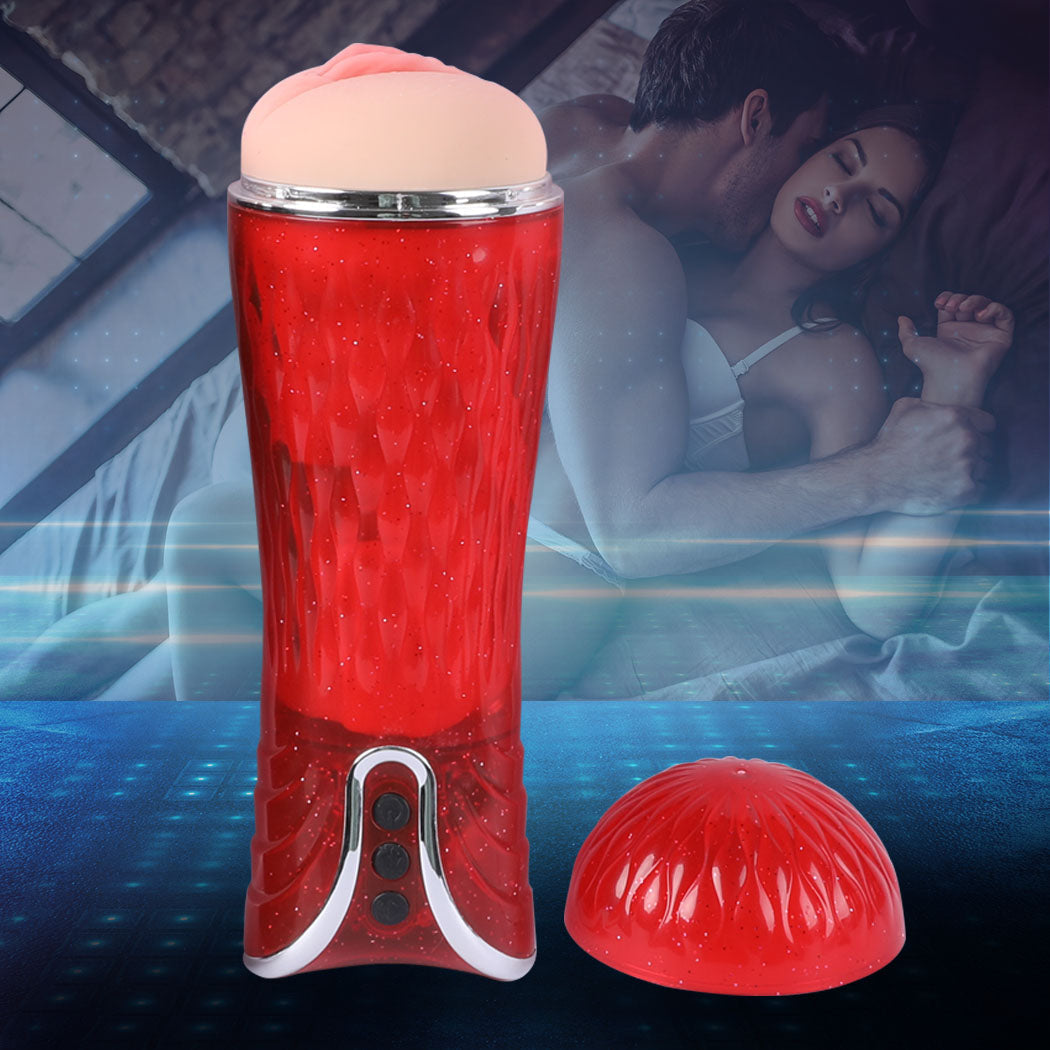 Masturbation Cup Vibrating Masturbator Adult Automatic Stroker Male Sex Toy