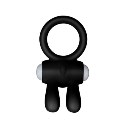 Power Clit Cockring Rabbit BLK