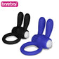 Power Clit Cockring Rabbit BLK