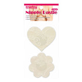 Lace Heart and Flower Nipple Pasties Twin Pack