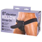 6'' Vibration Hollow Strap-On