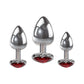 Adam & Eve Three Hearts Gem Anal Plug Set